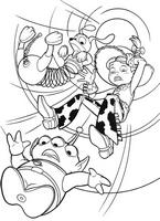 kolorowanki Toy Story Disney, Buzz Astral i Chudy, malowanki do wydruku numer 51